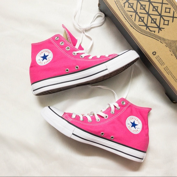 💠SOLD💠 Converse High top in Pink White - Picture 5 of 8